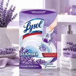 Lysol Click Gel Automatic Toilet Bowl Cleaner, Lavender Fields, 6 Applicators. Fixed Price $6.99.