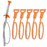 Amazon Basics Drain Clog Remover Tool, 6 With 5 Plastic Pack, Orange. Fixed Price $24.99.