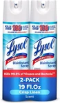 Lysol Disinfectant Spray (2-PACK) Deodorizer Crisp Linen Multi Surface Cleaner. Fixed Price $19.47.