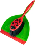 Vigar Ladybug Dust Pan Brush Handy Set, 12-3/4-INCHES, Green, Red, Black. Fixed Price $24.76.