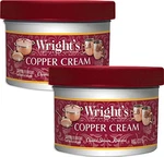 Wrights Copper Brass Cream Polish 8 Oz Pack Of 2 Safe Jewelry Cleaner. Fixed Price $26.79.