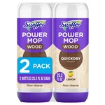Swiffer Power Mop Wood Refill Solution, Quickdry 25.35 Fl Oz (pack Of 2). Fixed Price $17.46.