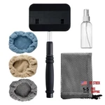 Pivoting Windshield Glass Cleaning Tool Extendable Aluminum Handle W/3. Fixed Price $17.87.