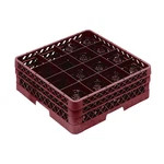 Traex TR8DD-21 Burgundy 16 Compartment Glass Rack With Exten-wasserstrom 15493. Fixed Price $40.99.