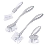 Perastra Dish & Bottle Brush Set, 4-PIECE Kitchen Cleaning Pcs, Gray. Fixed Price $22.31.