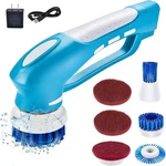 Richoose Cordless Electric Spin Scrubber With 6 Brush Heads & 2 Rechargeable Bat. Fixed Price $34.57.