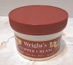 Wrights Copper Cream Pack 8 Ounce Anti Tarnish Cleaner With Cloth. Fixed Price $21.95.