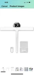 11 Inch Squeegee Set With Over Wall Hanger, Suction Cup, And Hook, White. Fixed Price $14.32.