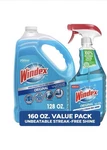 Windex Original Glass Cleaner, Spray Bottle + 128 Fl. Oz. Refill. Fixed Price $25.99.