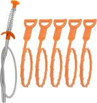 Drain Clog Remover Tool, 6 Pack With 5 Plastic And 1 Stainless Steel Snake. Fixed Price $15.99.