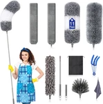 Microfiber Kit (11PCS) - Washable Dusters With Extension Pole (30 To 100. Fixed Price $24.99.