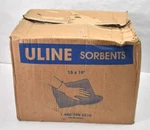 Uline Universal Sorbent Pads 15" X 19" Medium 21 Gal 100 Pack S-17294 Gray. Fixed Price $69.99.