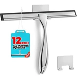 Alflod 12-INCH All-purpose Shower Squeegee For Doors, Inch, Silver. Fixed Price $16.23.