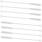 Gfdesign Drinking Straw Cleaning Brushes Set Pipe Tube 8", Transparent Nylon. Fixed Price $10.64.