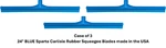Case Of - 24" Blue Rubber Squeegee Blade Foodservice Sparta Carlisle 3656814. Fixed Price $75.00.