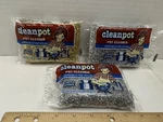 3 Vtg 1980S Cleanpot Cleaner Non-scratch Teflon Scrubber Luster Sponges. Fixed Price $11.99.