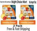 Glade Plugin Scented Oil Hawaiian Breeze Air Freshener 5 Refills -2 Pack. Fixed Price $20.13.