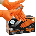 Med Pride 8 Mil Nitrile Gloves Heavy Duty Orange Disposable Diamond Grip 200CT. Fixed Price $120.05.