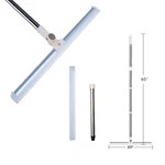 Floor Squeegee 20 Inch Silicone Long Handle Of 65" For Window Cleaning Shower.... Fixed Price $27.59.