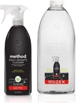 Method Daily Granite Cleaner, Apple Orchard, Set Includes 68 Oz. Refill And 28. Fixed Price $33.99.