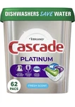 Cascade 97726PK Actionpacs, Fresh Scent, 34.5 Oz Bag, 62/BAG. Fixed Price $15.00.