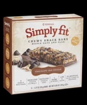 Melaleuca Simply Fit Chewy Snack Bars Chocolate Chip Drizzle Grain 195G 05/25. Fixed Price $39.99.