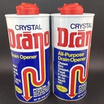 Discontinued Drano Crystal Drain Opener 18 Oz Can Clog Remover New & Partial. Fixed Price $31.47.