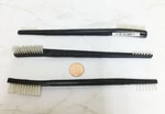 3PK Carrand 98108 Care 2 Sided Small Detail Cleaning Stiff Bristles Brushes. Fixed Price $6.50.
