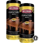 Weiman Wood Cleaner And Polish Wipes 20 Count Protects Cleans Furniture. Fixed Price $26.49.