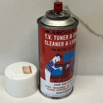 Vintage Empty Archer Tin Spray Can Tv Tuner & Control Cleaner Radio Shack 1970S. Fixed Price $10.99.