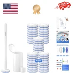 Disposable Toilet Bowl Brush With 40 Wand Refills, Cleaner.... Fixed Price $35.99.