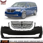 Front Bumper Cover & Grille Assembly For 2011-2020 Dodge Grand Caravan Ram C/v. Fixed Price $236.34.