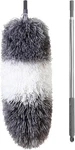 Boomjoy Microfiber Feather Duster With Extendable Pole And Bendable Head, 100". Fixed Price $18.76.