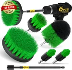 6PACK Drill Brush Power Scrubber Cleaning Extended Long Attachment Set All. Fixed Price $14.13.