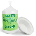 Staples Eco Oz Compostable Bowls, 125 Count Bulk Disposable For Soup.... Fixed Price $24.59.