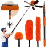 Buyplus 26FT Reach Dusting Kit, Long Duster With 5-20FT Extension Pole For Hi.... Fixed Price $73.37.