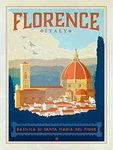 Vintage Art Florence Italy Sticker (italian Visit Rv Travel) (3 X 4 Inch). Fixed Price $13.25.