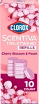 Clorox Scentiva Toiletwand Refills Cherry Blossom Peach 10 Count. Fixed Price $20.00.