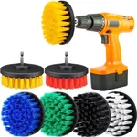6 Pcs Drill Brush Attachment Power Scrubber Cleaning Kit Multi Purpose .... Fixed Price $28.01.