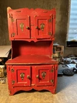 Vintage O-joy Paper Products 16 Doll Furniture Kitchen Cabinet Art Deco. Fixed Price $119.00.