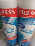 2-PACK Great Value Linen Scent DIS1NFECTANT Spray, 34 Oz (2X17). Fixed Price $19.00.