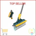 2 In 1 Floor Brush Scrubber With Long Handle Grout Poles 53.5'' New Upgr. Fixed Price $21.05.