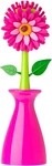Flower Power Dish Brush With Handle Vase Holder, Kitchen Scrub.... Fixed Price $28.03.
