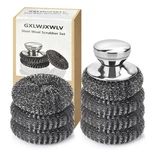 7PCS Steel Wool Scrubber Pads, Stainless Set With 1PCS Handle,.... Fixed Price $13.51.