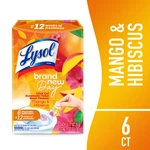 Lysol Day Automatic Toilet Bowl Click Gel Cleaner, Mango & Hibiscus, 6 Count. Fixed Price $11.99.