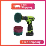 Kichwit 4 Inch Drill Power Brush Tile Scrubber Scouring Pads Cleaning Kit, Inclu. Fixed Price $14.20.