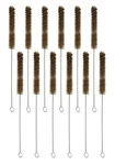 Eisco 12PK Bristle Cleaning Brushes With Fan-shaped Ends, 9.25" Twisted Sta.... Fixed Price $30.60.