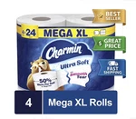 4 Mega Xl Rolls Ultra Soft Toilet Paper 336 Sheets Each Gentle Care. Fixed Price $10.29.