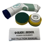 Black & Decker Home PKS100 Battery Operated Kitchen Power Scrubber W/ 3 Heads. Fixed Price $14.99.