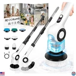 Cordless Electric Spin Scrubber - Brushes, 3 Speeds, Adjustable Handle, IPX7. Fixed Price $104.98.